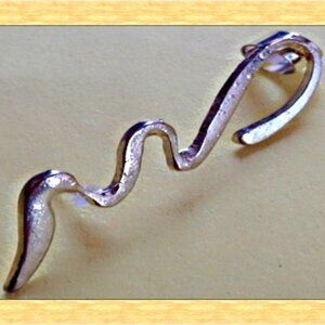 Gold Tone Snake Design Ear Cuff Earring For Pierced Ear Biker Gothic Punk Rock